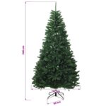 vidaXL Umelý Sklápací Vianočný Stromček 240 cm 600 LED Teplá biela – Obrázok 10