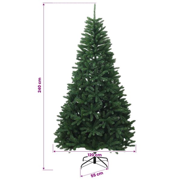 vidaXL Umelý Sklápací Vianočný Stromček 240 cm 600 LED Teplá biela – Obrázok 10