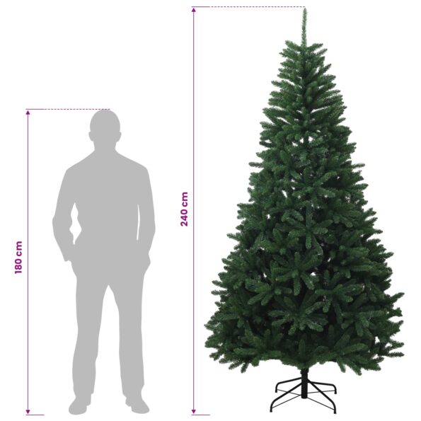 vidaXL Umelý Sklápací Vianočný Stromček 240 cm 600 LED Teplá biela – Obrázok 12