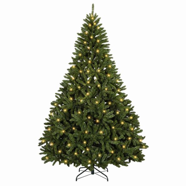 vidaXL Umelý Sklápací Vianočný Stromček 240 cm 600 LED Teplá biela – Obrázok 4