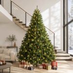 vidaXL Umelý Sklápací Vianočný Stromček 270 cm 600 LED Teplá biela
