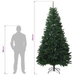 vidaXL Umelý Sklápací Vianočný Stromček 270 cm 600 LED Teplá biela – Obrázok 12