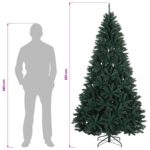 vidaXL Umelý Sklápací Vianočný Stromček 210 cm 400 LED Teplá biela – Obrázok 12