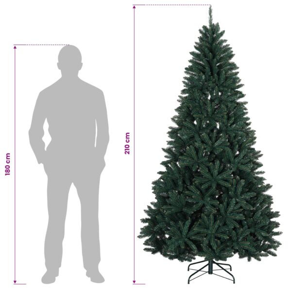 vidaXL Umelý Sklápací Vianočný Stromček 210 cm 400 LED Teplá biela – Obrázok 12