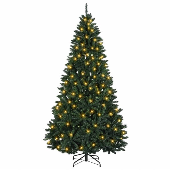 vidaXL Umelý Sklápací Vianočný Stromček 210 cm 400 LED Teplá biela – Obrázok 4