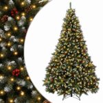vidaXL Umelý Sklápací Vianočný Stromček 300 cm 1000 LED Teplá biela – Obrázok 2