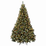 vidaXL Umelý Sklápací Vianočný Stromček 300 cm 1000 LED Teplá biela – Obrázok 4