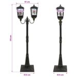 vidaXL Vianočný lampáš ESPOO Studená biela 57 x 37,5 x 179 cm – Obrázok 8