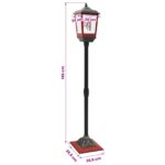 vidaXL Vianočný lampáš ESPOO Studená biela 26,5 x 26,5 x 146 cm – Obrázok 8