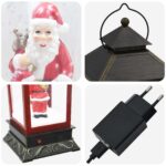 vidaXL Vianočný lampáš ESPOO Studená biela 17,5 x 17,5 x 41 cm – Obrázok 7