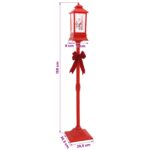 vidaXL Vianočný lampáš ESPOO Studená biela 26,5 x 26,5 x 150 cm – Obrázok 9