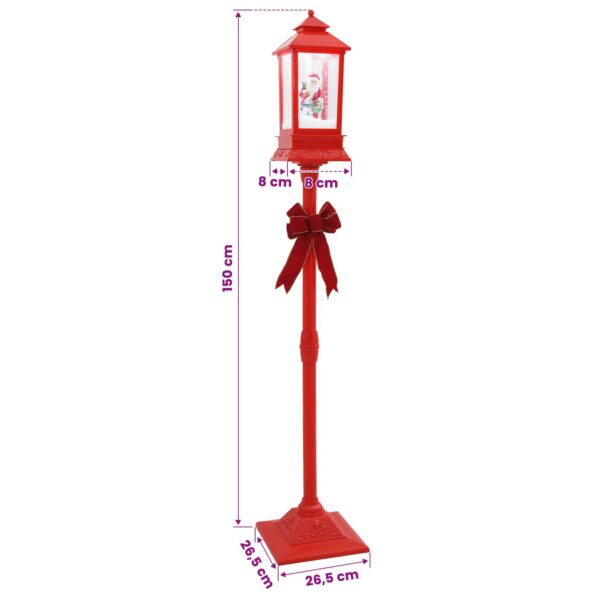 vidaXL Vianočný lampáš ESPOO Studená biela 26,5 x 26,5 x 150 cm – Obrázok 9