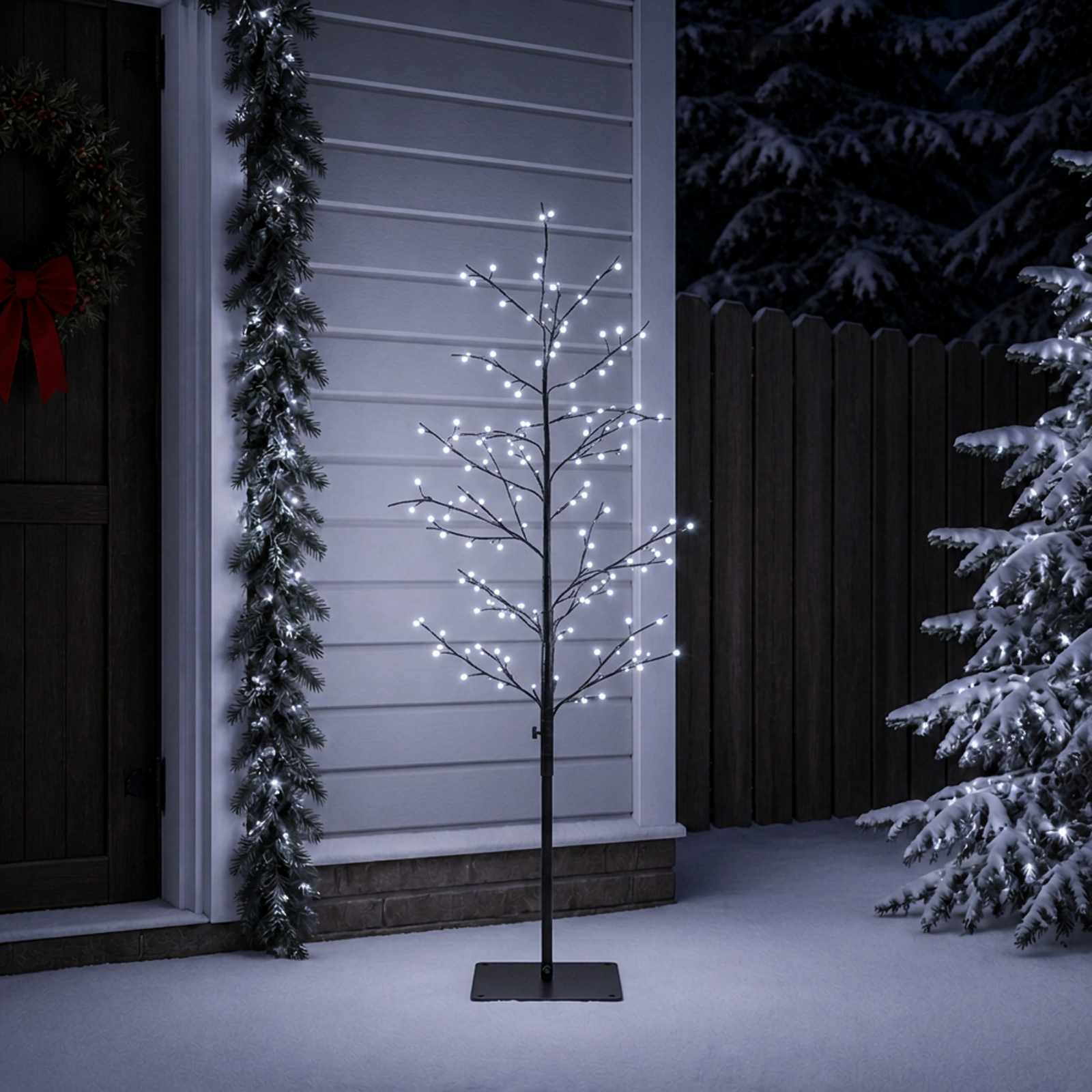 42055286_1.jpg vidaXL Vianočná mikro breza Čierna 120 cm Oceľ 279 LED – Obrázok 1