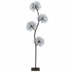 vidaXL LED vianočný stromček v tvare S Čierna 18 x 18 x 150 cm Oceľ – Obrázok 2