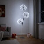 vidaXL LED vianočný stromček v tvare S Čierna 18 x 18 x 150 cm Oceľ – Obrázok 3