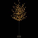vidaXL LED vianočný stromček Čierna 18 x 18 x 150 cm Oceľ 185 LED – Obrázok 4