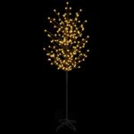 vidaXL LED vianočný stromček Čierna 210 cm Oceľ 250 LED – Obrázok 4