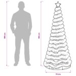 vidaXL Trblietavý LED vianočný stromček s podstavcom EKENAS 180 cm – Obrázok 6