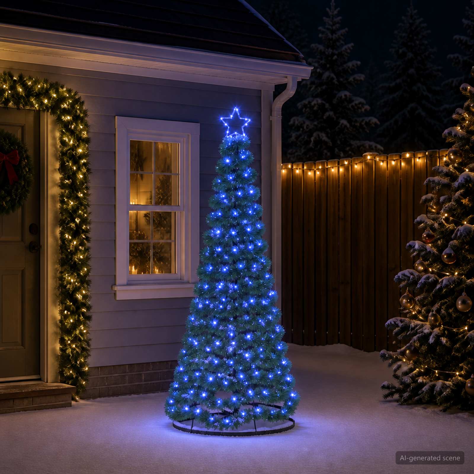 42055407_1.jpg vidaXL Trblietavý LED vianočný stromček s podstavcom EKENAS 180 cm – Obrázok 1