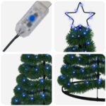 vidaXL Trblietavý LED vianočný stromček s podstavcom EKENAS 180 cm – Obrázok 4