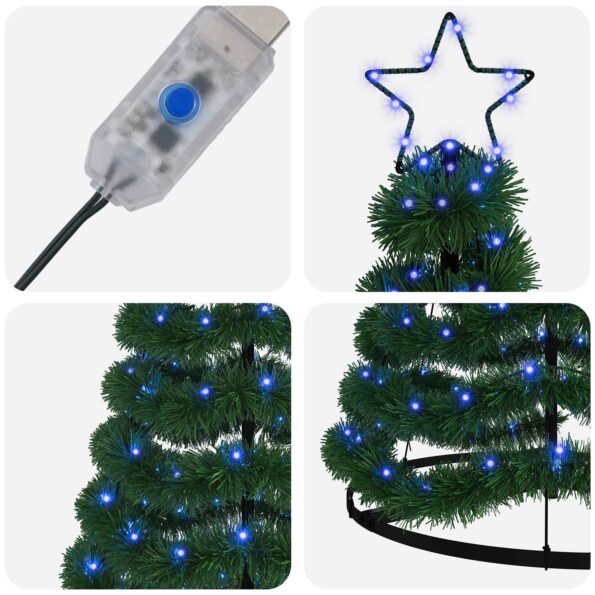 vidaXL Trblietavý LED vianočný stromček s podstavcom EKENAS 180 cm – Obrázok 4