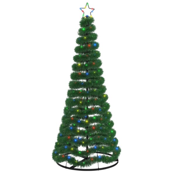 vidaXL Trblietavý LED vianočný stromček s podstavcom EKENAS 180 cm – Obrázok 2