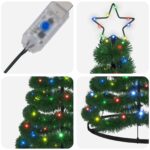 vidaXL Trblietavý LED vianočný stromček s podstavcom EKENAS 180 cm – Obrázok 4