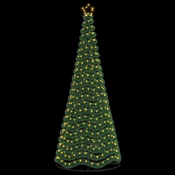 vidaXL Trblietavý LED vianočný stromček s podstavcom EKENAS 250 cm – Obrázok 3