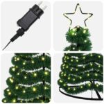 vidaXL Trblietavý LED vianočný stromček s podstavcom EKENAS 250 cm – Obrázok 4
