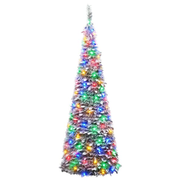 vidaXL Pop-up vianočný stromček s LED 150 cm 100 LED PVC – Obrázok 4