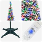 vidaXL Pop-up vianočný stromček s LED 150 cm 100 LED PVC – Obrázok 6