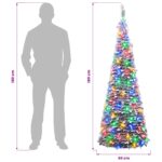 vidaXL Pop-up vianočný stromček s LED 180 cm 150 LED PVC – Obrázok 7