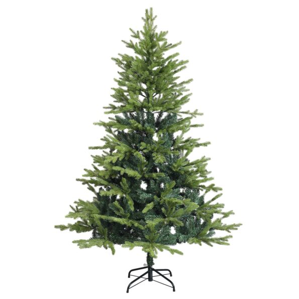 vidaXL Umelý Sklápací Vianočný Stromček 210 cm PVC a kov Zelená – Obrázok 3