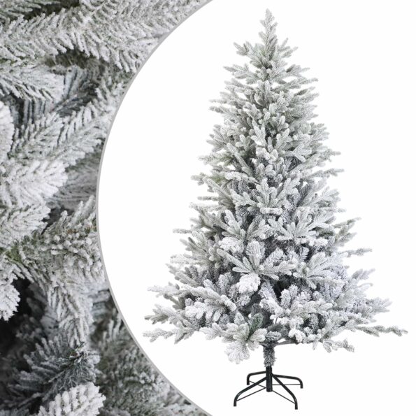 vidaXL Umelý Sklápací Vianočný Stromček 180 cm PVC a kov – Obrázok 2