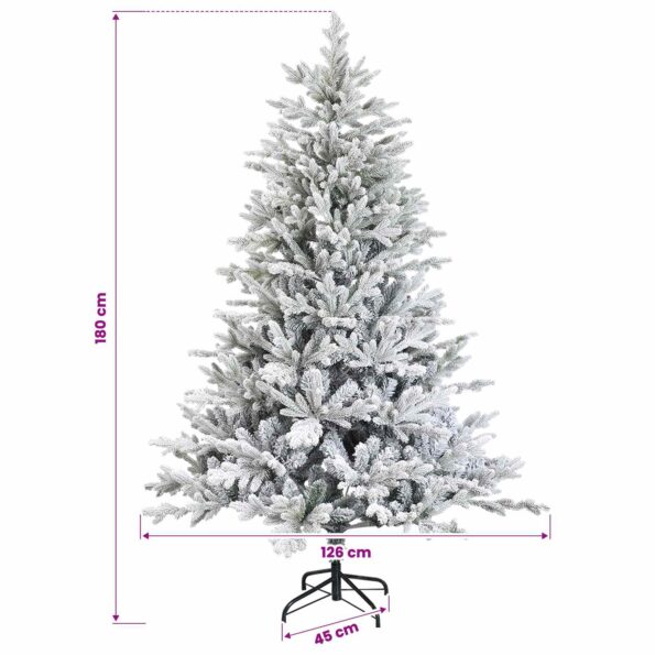vidaXL Umelý Sklápací Vianočný Stromček 180 cm PVC a kov – Obrázok 7
