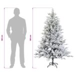 vidaXL Umelý Sklápací Vianočný Stromček 180 cm PVC a kov – Obrázok 8