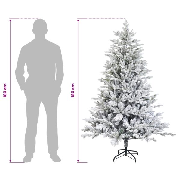 vidaXL Umelý Sklápací Vianočný Stromček 180 cm PVC a kov – Obrázok 8