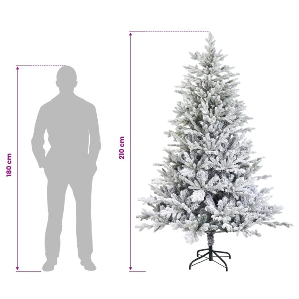 vidaXL Umelý Sklápací Vianočný Stromček 210 cm PVC a kov – Obrázok 8