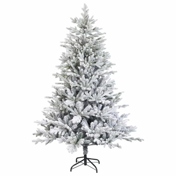 vidaXL Umelý Sklápací Vianočný Stromček 240 cm PVC a kov – Obrázok 3