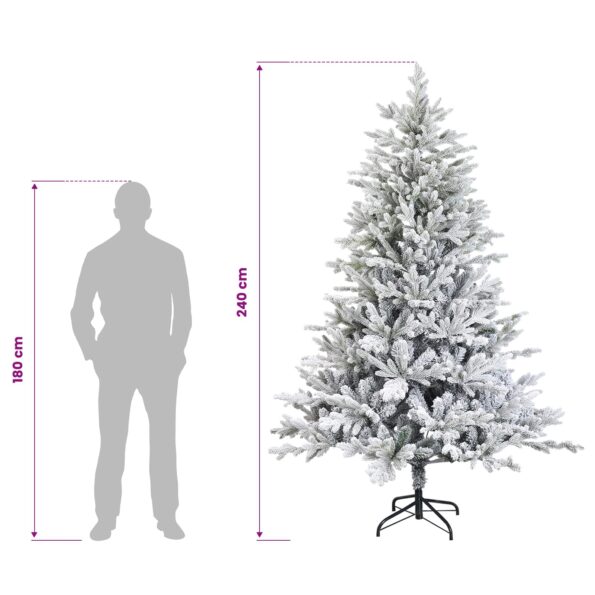vidaXL Umelý Sklápací Vianočný Stromček 240 cm PVC a kov – Obrázok 8