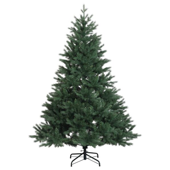 vidaXL Umelý Sklápací Vianočný Stromček 120 cm PVC a kov Zelená – Obrázok 3