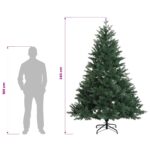 vidaXL Umelý Sklápací Vianočný Stromček 240 cm PVC a kov Zelená – Obrázok 8