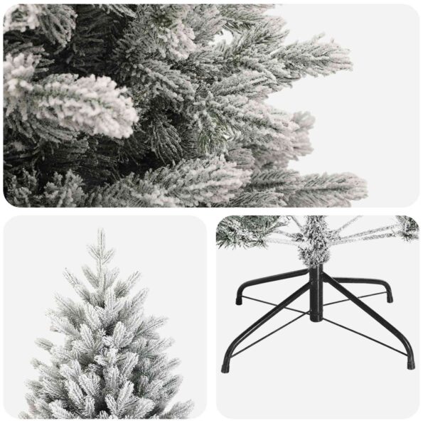 vidaXL Umelý Sklápací Vianočný Stromček 120 cm PVC a kov – Obrázok 4