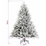 vidaXL Umelý Sklápací Vianočný Stromček 120 cm PVC a kov – Obrázok 7