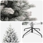 vidaXL Umelý Sklápací Vianočný Stromček 150 cm PVC a kov – Obrázok 4