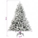 vidaXL Umelý Sklápací Vianočný Stromček 180 cm PVC a kov – Obrázok 7