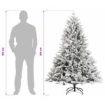 vidaXL Umelý Sklápací Vianočný Stromček 180 cm PVC a kov – Obrázok 8