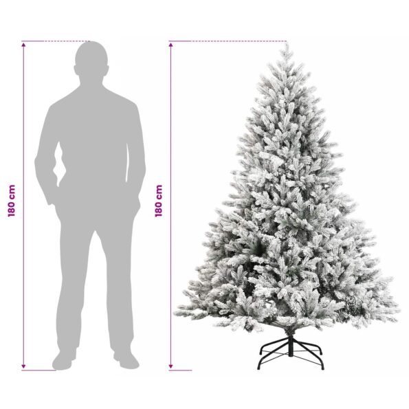 vidaXL Umelý Sklápací Vianočný Stromček 180 cm PVC a kov – Obrázok 8