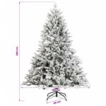 vidaXL Umelý Sklápací Vianočný Stromček 240 cm PVC a kov – Obrázok 7