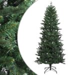vidaXL Umelý Sklápací Vianočný Stromček 150 cm PVC a PE Zelená – Obrázok 2
